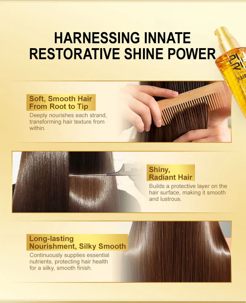 PURC Smoothing Argan Oil Hair Care Nourishing Soft Repair Damaged Frizz Hair Serum Scalp Treatment Hair Care Products