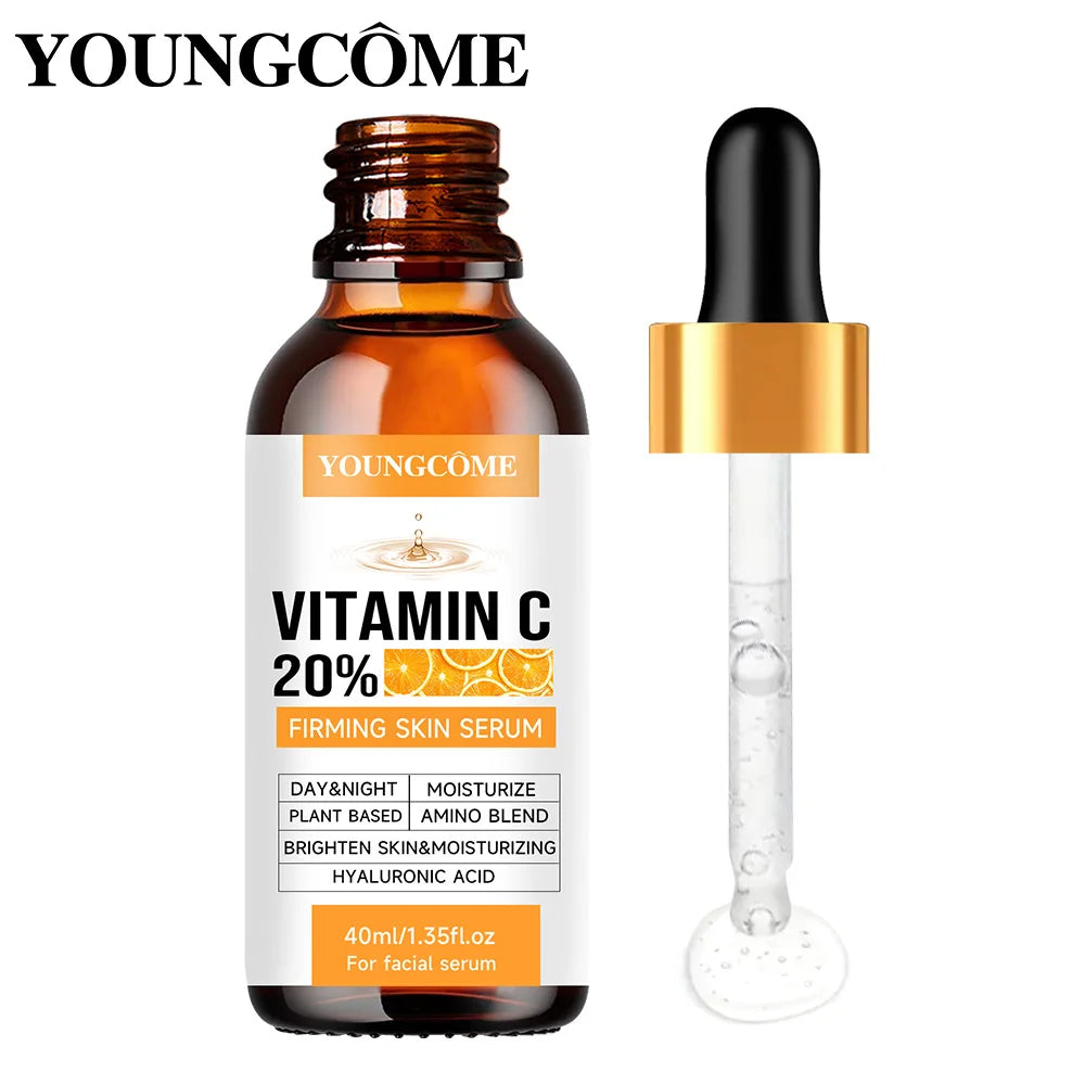 YOUNGCOME Premium 20% Vitamin C Serum For Face with Hyaluronic Acid, Retinol - Boost Skin Collagen, Anti Aging & Wrinkle Facial