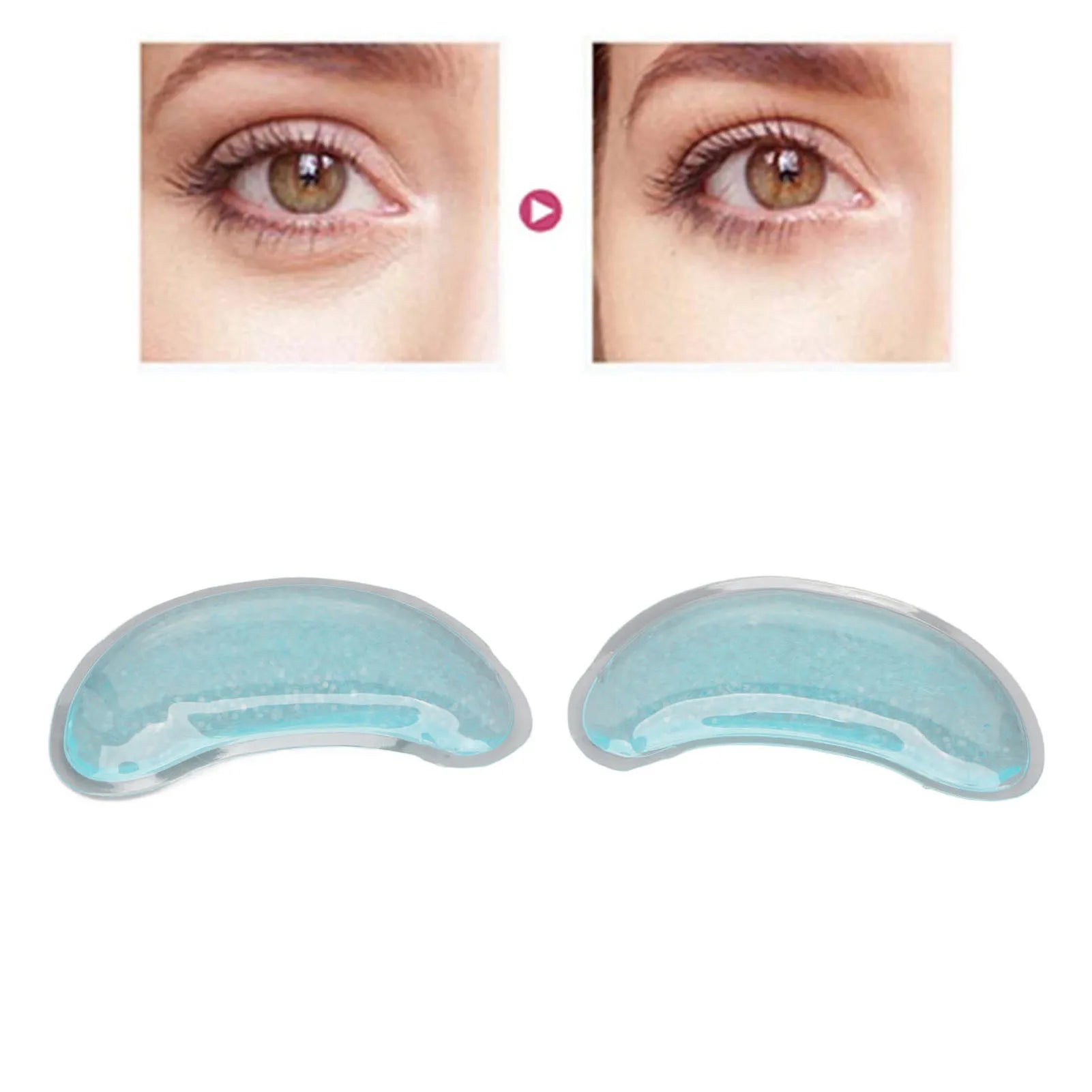 Portable Reusable Ice Gel Eye Pack Cooling Hot Cold Compress Gel Eye Pad for Eye Strain Swelling Dark Circle Cooling Gel