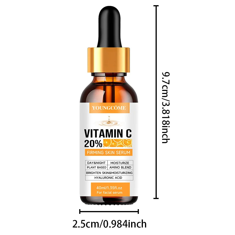 YOUNGCOME Premium 20% Vitamin C Serum For Face with Hyaluronic Acid, Retinol - Boost Skin Collagen, Anti Aging & Wrinkle Facial