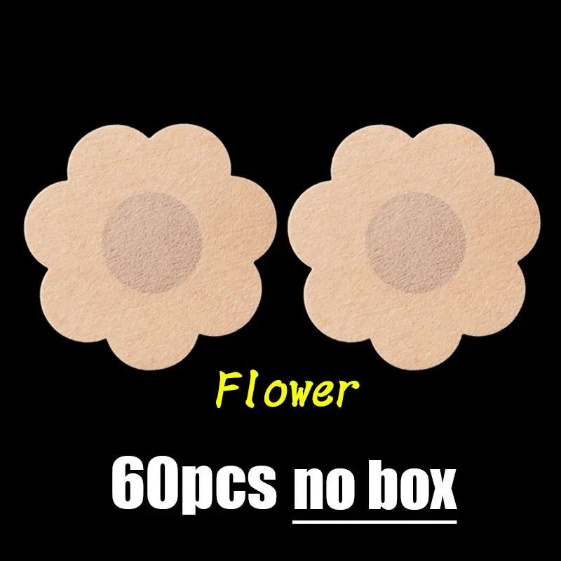 1Box Safety Nipple Cover Stickers Sexy Breast Lift Tape Patch Intimates Female Self-Adhesive Invisible Bra Chest Nipple Padding