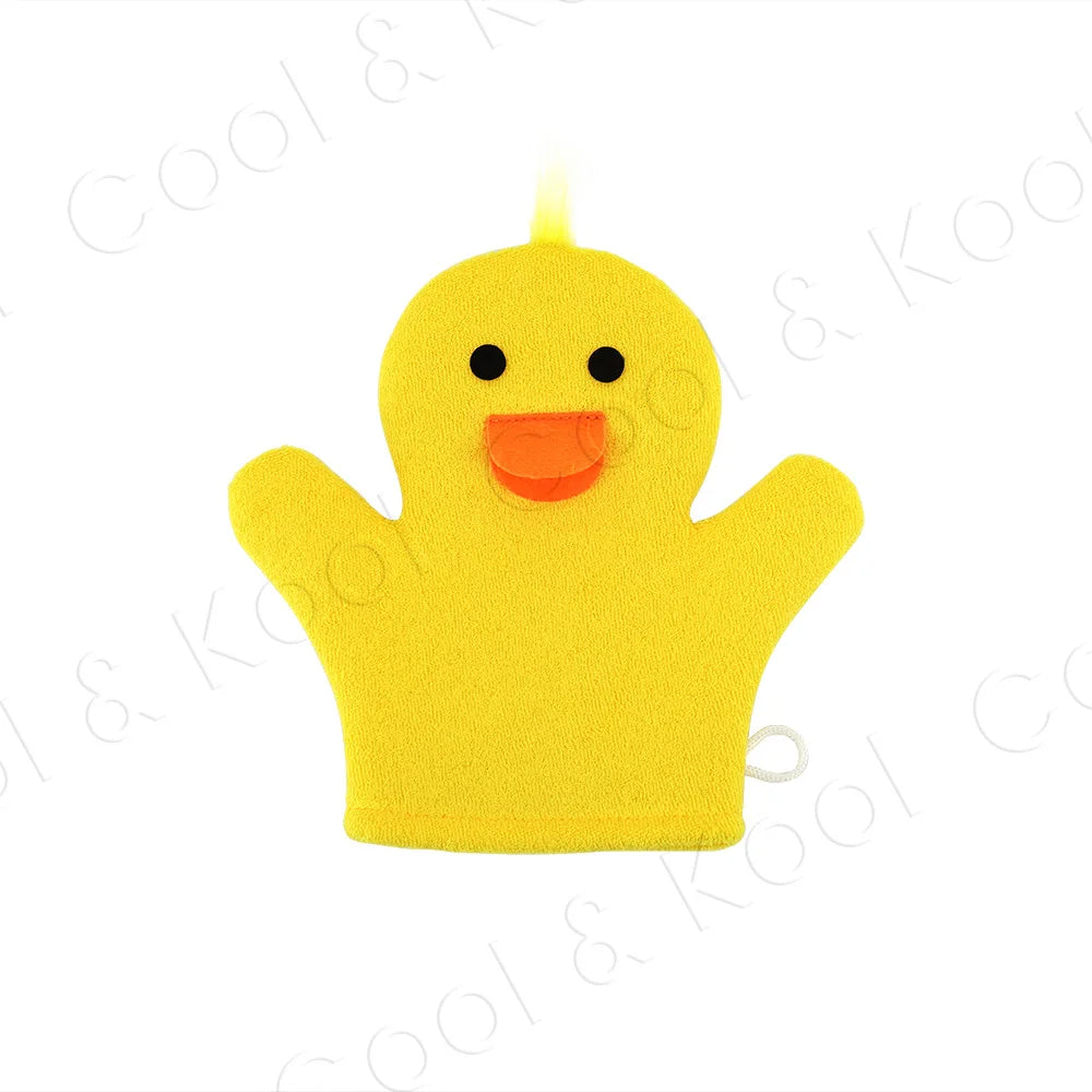 Gentle Baby Bath Mitts, Ultra-Soft Cartoon Gloves for Sensitive Skin and Fun, Effective Cleansing