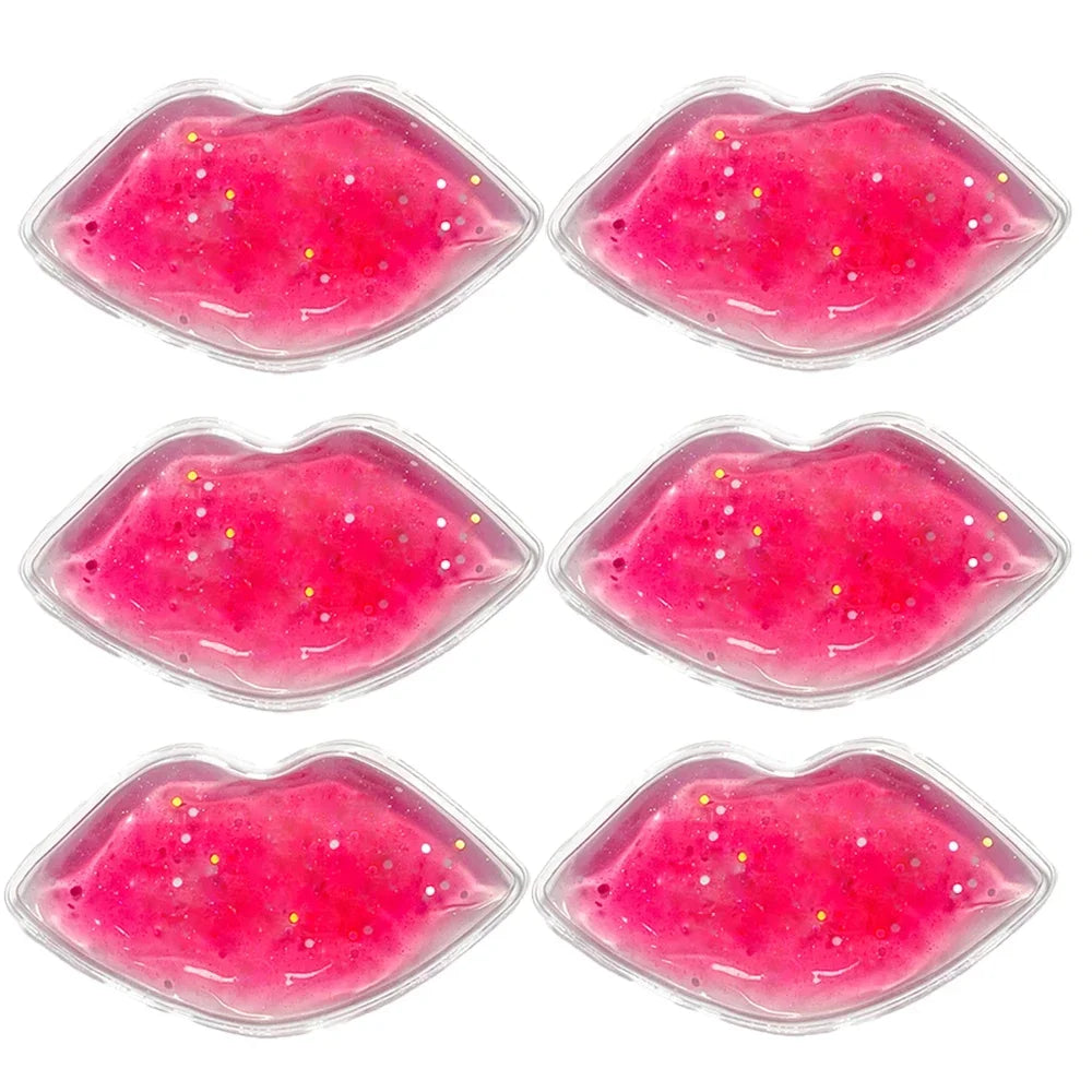 Lip Gel Ice Packs Cold Use for Lip Surgery Flexible Reusable Cooling Pad Cold Compress for Cosmetic Injuries Pain Relief