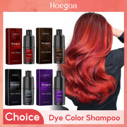 Instant Dye Shampoo DIY Hair Dye Natural Black Color Repair Gray White Hair Non-Irritating Hair Coloring Shampoo For Men Women