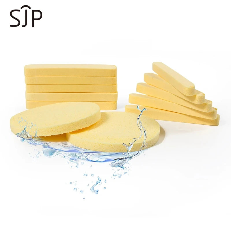 Compressed Round Facial Cleansing Sponges Cleaning Brushes Cleanse Tools Makeup Remover Wipes Finger
