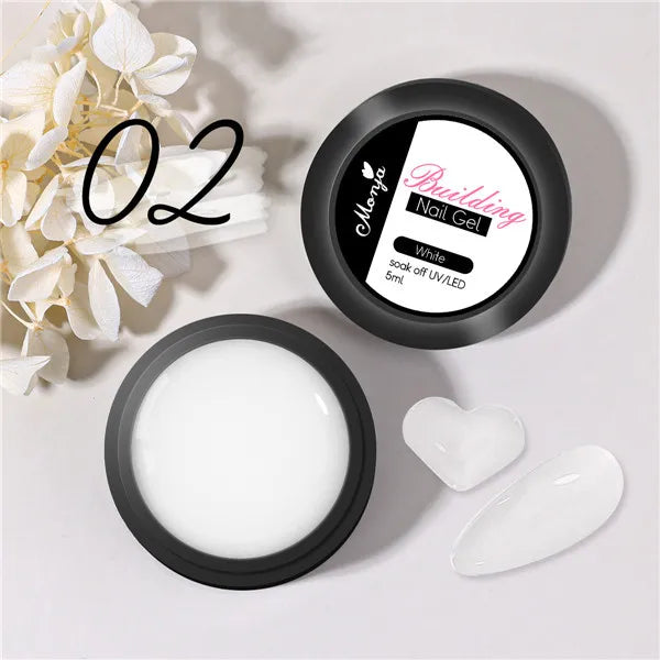 5G Crystal Soft Solid Extension Nail Gel Clear NudePink Aerylie Carving Flower Jelly shaping DlY Model Manicure