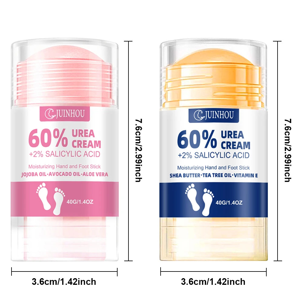 JUINHOU 60%Urea Hands and Feet Cream Powerful Repair Intensely Moisturizes Hand and Feet Refreshing and Non-greasy Portable