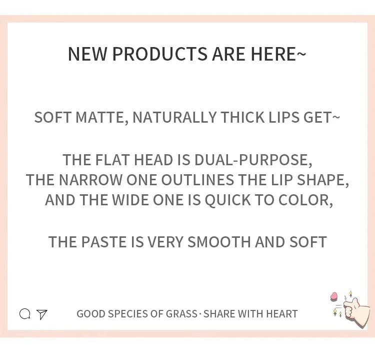 CAPPUVINI Matte Lip Liner Outline Lips Lipstick Pen Waterproof Long-lasting Color Lip Pencil Lipstick Pen