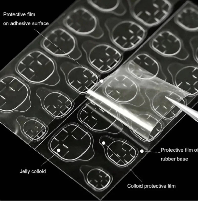 6000PCS Stick Nail Jelly Double-sided Adhesive Transparent Traceless Nail Glue Invisible Wear Nail Sheet Adhesive DIY Tools