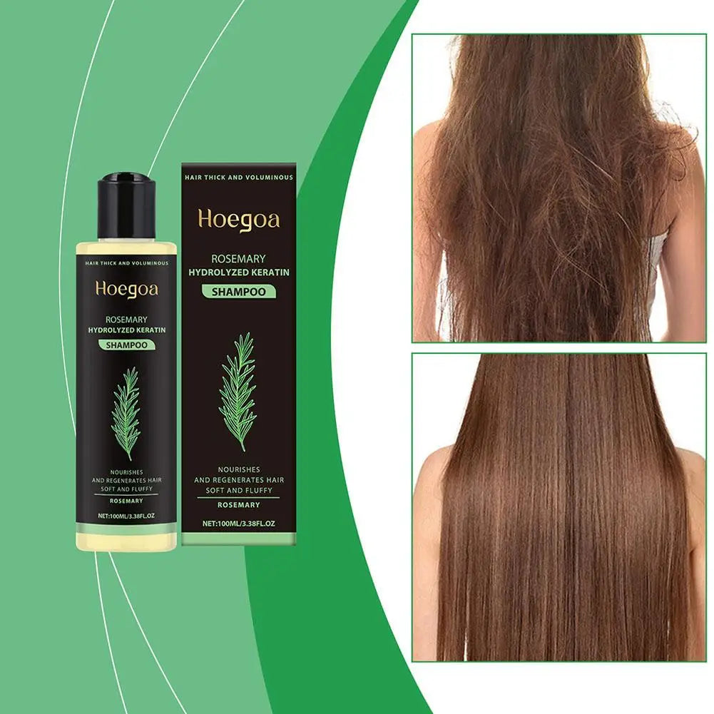 Natural Rosemary Hair Shampoo 100ML Reduce Hair Loss Clean Dandruff Nourish Moisturize Scalp Hair Care Product