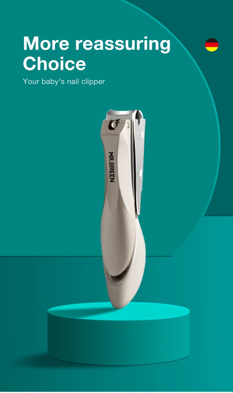 MR.GREEN Splash-Proof Nail Clippers Parent-Child Set, Specially Designed for Newborns and Toddlers