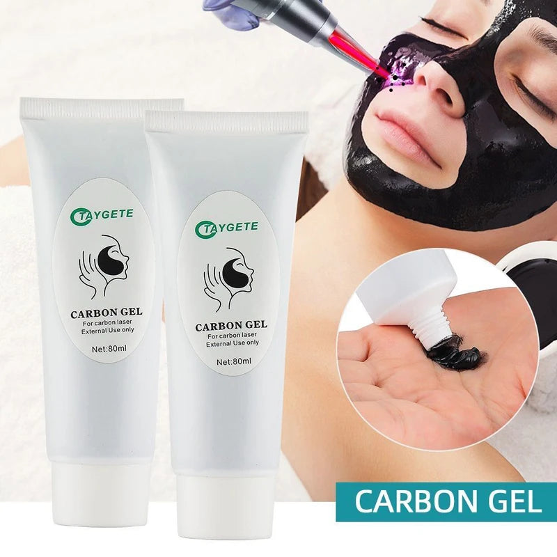 Carbon Gel Black Face Cream Mask Facial Deep Cleaning Support Laser Active Nano Toner Skin Rejuvenation Whitening Care Tools