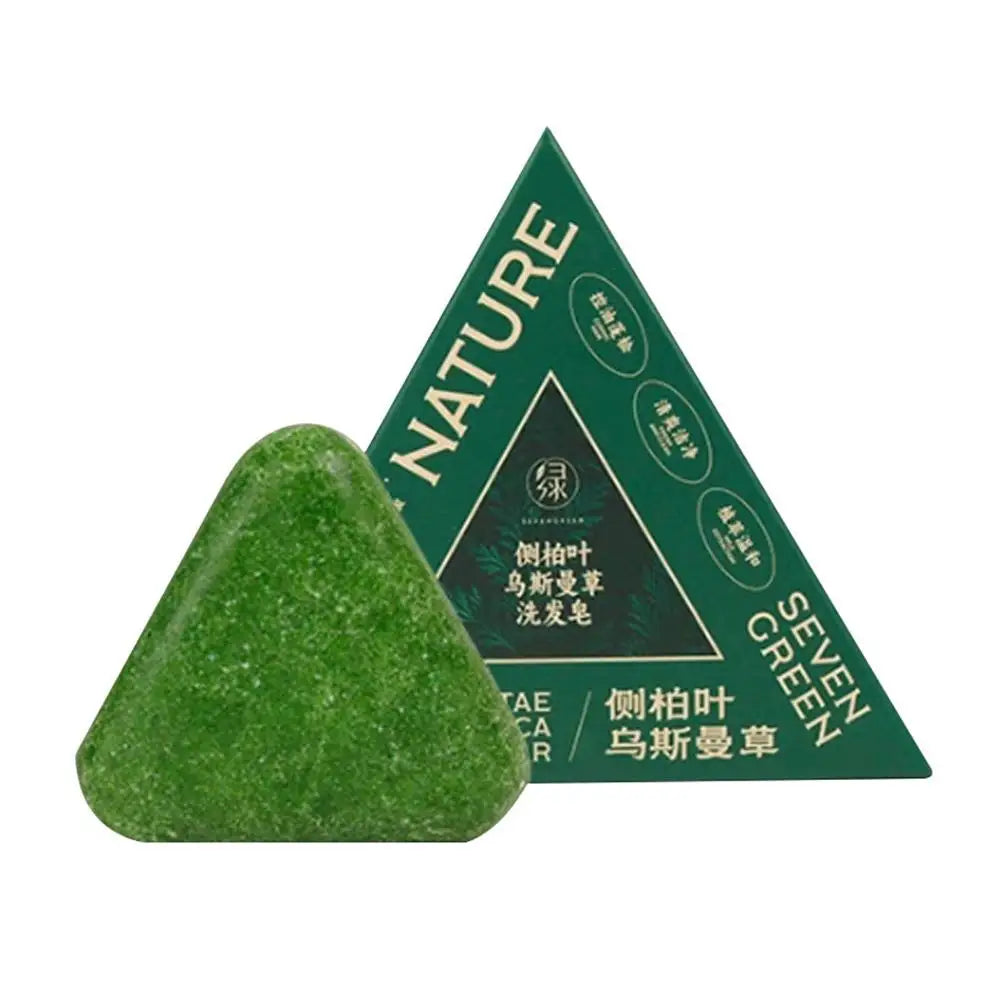 Original Platycladi Usman grass handmade shampoo soap Polygonum multiflorum anti-removal solid hair nourishing hair control oil