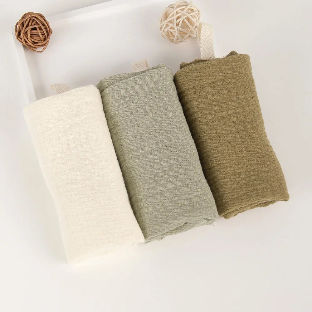 Portable High Quality 4-Layer Pure Cotton Cotton Washcloth Absorbent Soft Square Towels Gauze Cotton Towels Newborn Burp Cloth