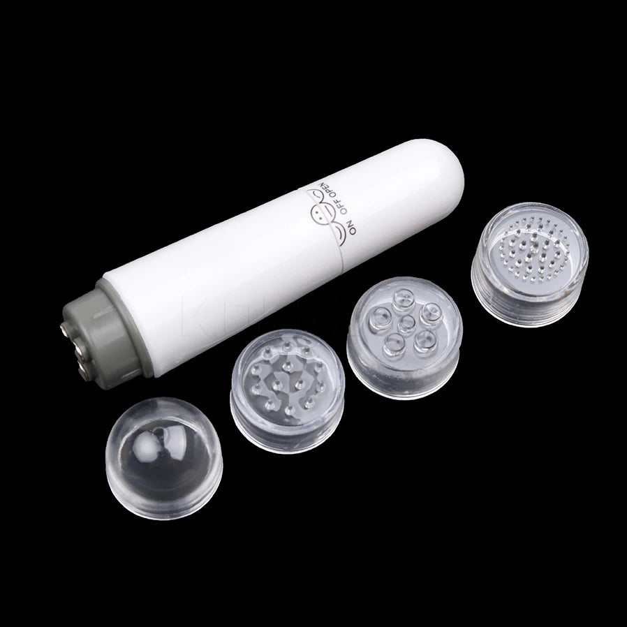 Mini Massage Pen Portable 4 Head Electric Eye Massage Instrument Tools Relax Device Lift Face Vibration Stick Health Care White