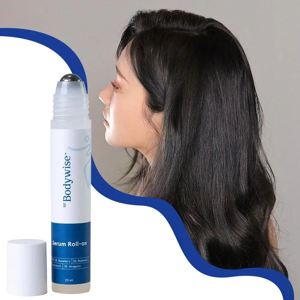 Bodywise Rollerball Nourishing Hair Essence Refreshing Anti-Frizz Hair Serum Long-lasting Oil Control Natural Formula Hair Care