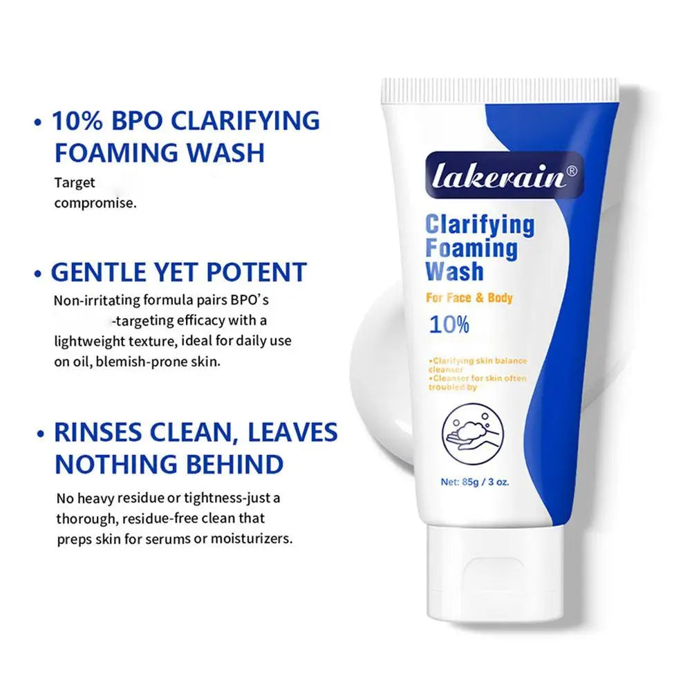 Foaming Wash Facial Cleanser Deep Cleaning Oil-Control Moisturizing Gentle Formula For Face Body Cleaning Skin Care Product
