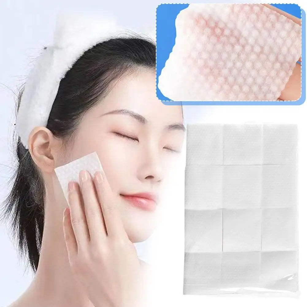 1 Set Disposable Pearl Pattern Makeup Cotton Wipes Soft Remover Pads Facial Cleaning Cosmetic Cotton Pads