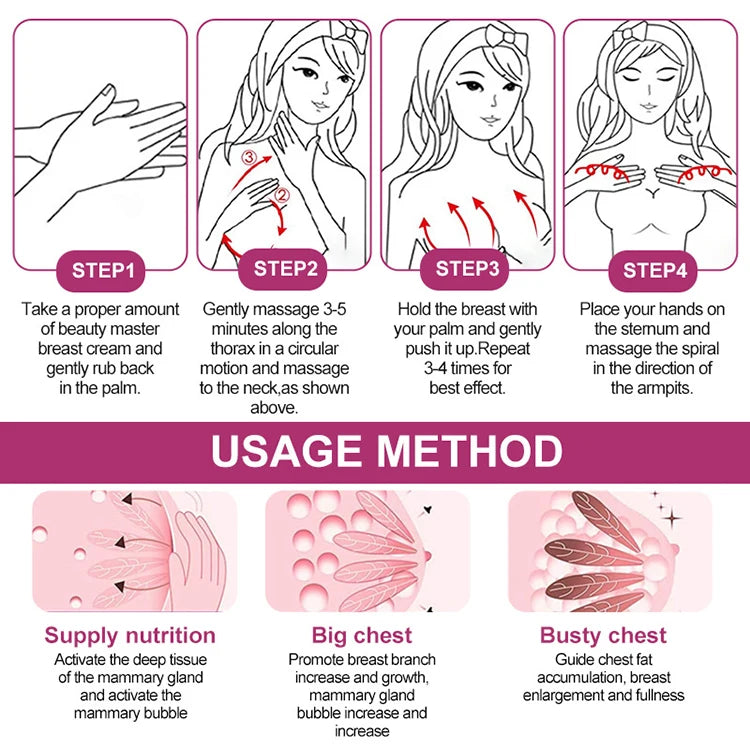 Breast Enlargement Essential Oil Frming Enhancement Breast Enlarge Big Bust Enlarging Bigger Chest Massage Prevents Sagging Care
