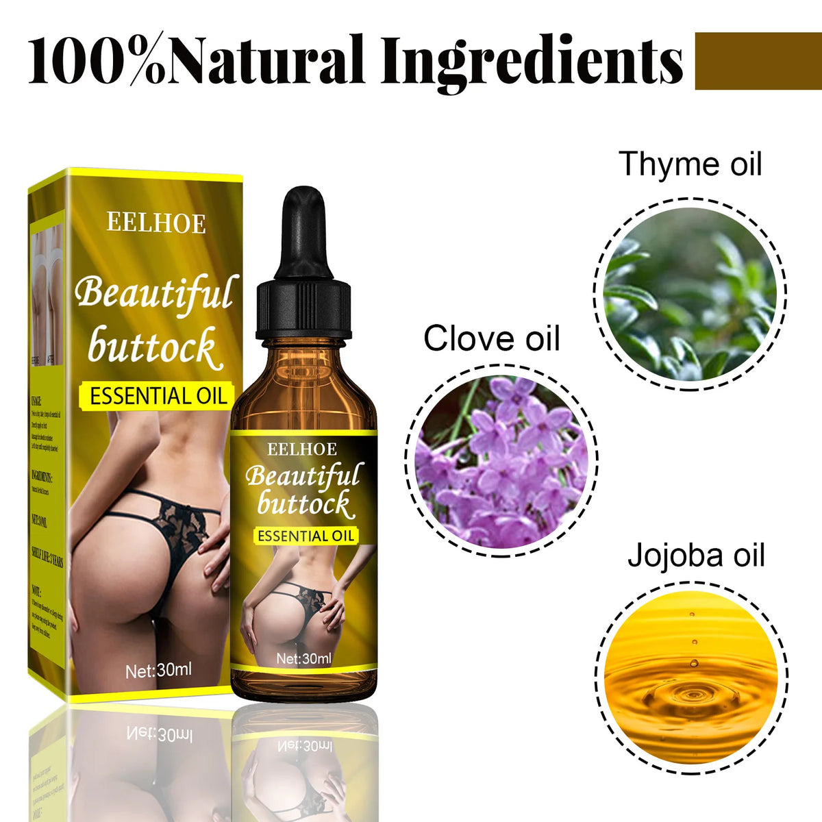 Buttock Enlargement Cream Butt Lift Up Firming Essential Oil Big Ass Enhance Hip Growth Tighten Shaping Sexy Body Care For Women