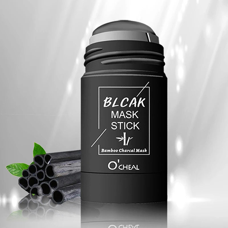Ocheal Mask Green Tea Bamboo Charcoal Solid Facial Cleansing Stick Deep Cleansing Pores, Removes Blackheads, Controls Oil, Moisturizes and Hydrates, Smear-On Mud Mask for Men and Women.