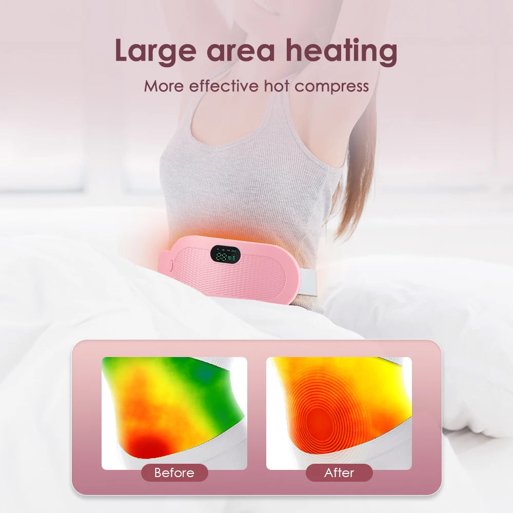 Menstrual Thermal belt Menstrual Heating Pad Electrically Heat Pads for Period Relief Discomfort Periods Massager Heater
