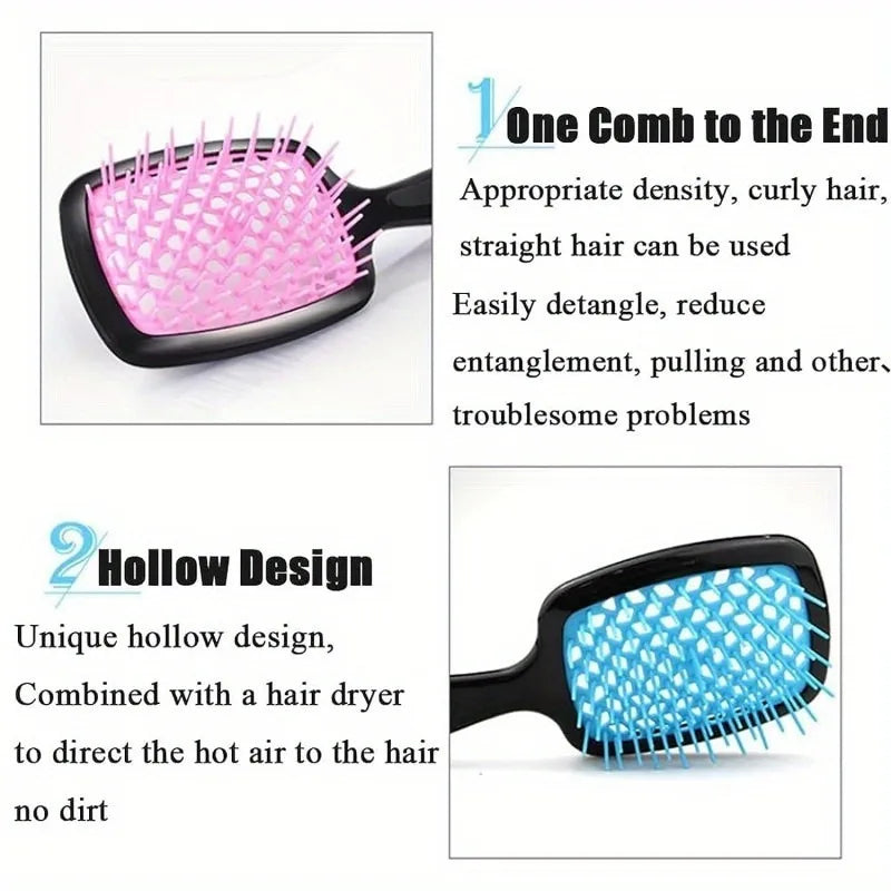 WANMEI Air Cushion Comb Plastic Massage  Anti-static Dry  Wet  Curly Hair Hollowing Hair Brushes Barber Styling Hairdressing Too