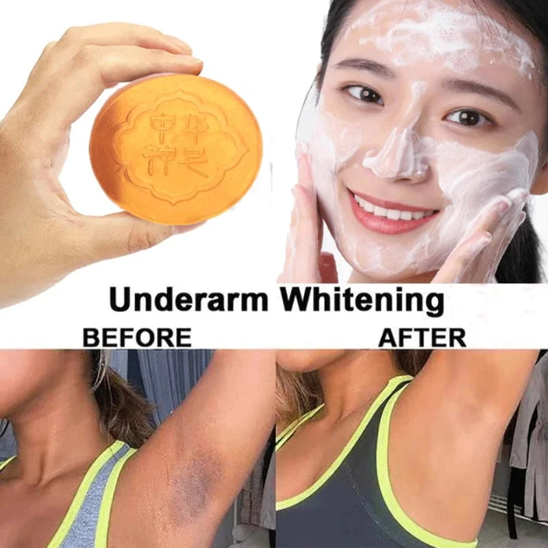 Body Natural Herb Soap For Deep Skin Exfoliation Brightening Body Soap Knees Intimate Parts Armpits Light Nourishing Care Soap