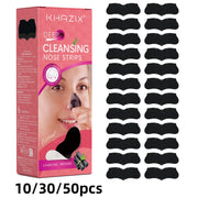 Natural Bamboo Charcoal Nose Strips, Deep Cleansing Blackheads, Gently Purify Pores & Absorb Impurities