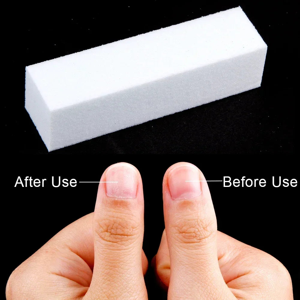 1/10Pcs Nail File Nail Art Buffer Grinder Buffing Block For Pedicure Tips Manicure Care Sponge Buffer Gel Polish Tools