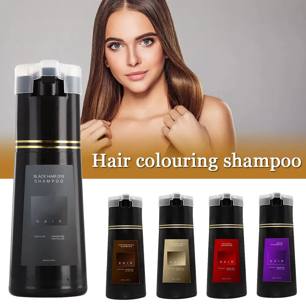 1/2/3PCS Black Hair Dye Shampoo Nova Hair Instant Dye Shampoo,Hair Dye Coloring  For Gray Hair Long Lasting Color in Minutes