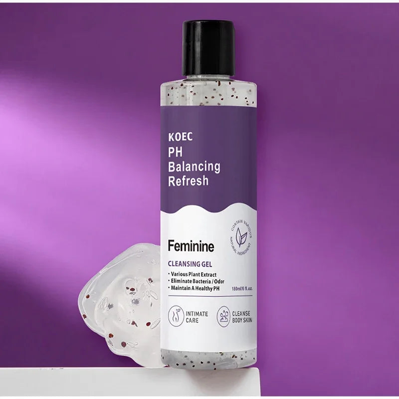 Women PH Balancing Cleansing Wash Shower Gel Set Natural Plant Extract Aloe Vera Gentle Intimate Care Daily Refreshing Body Care