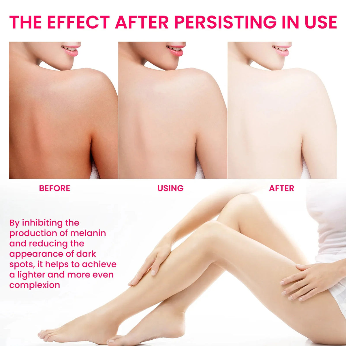 Body Whitening Bleach Cream Brighten Underarm Elbow Knees Joint Removal Intimate Parts Dark Spots Melanin Snow Bleach Cream