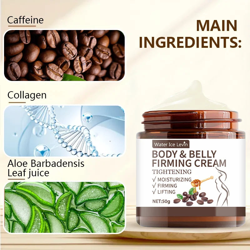 Abdominal Control Firming Cream - 60g, Deep Moisturizing and Hydrating with Plant Extracts, Alcohol-Free, Suitable for All Skin Types, Fragrance-Free, Enhances Skin Elasticity