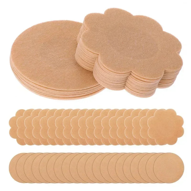 2-100PCS Nipple Cover Stickers Women Breast Lift Tape Pasties Invisible Self-Adhesive Disposable Bra Padding Chest Paste Patch