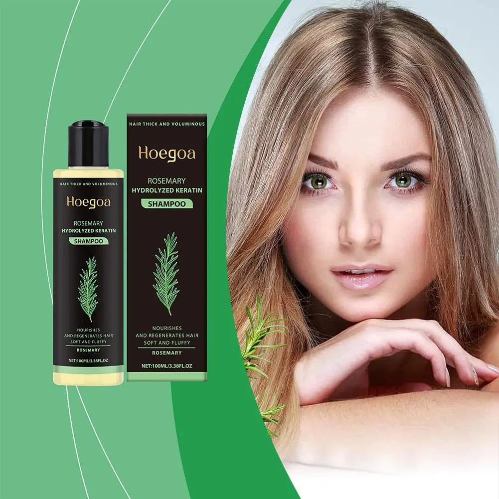 Natural Rosemary Hair Shampoo 100ML Reduce Hair Loss Clean Dandruff Nourish Moisturize Scalp Hair Care Product