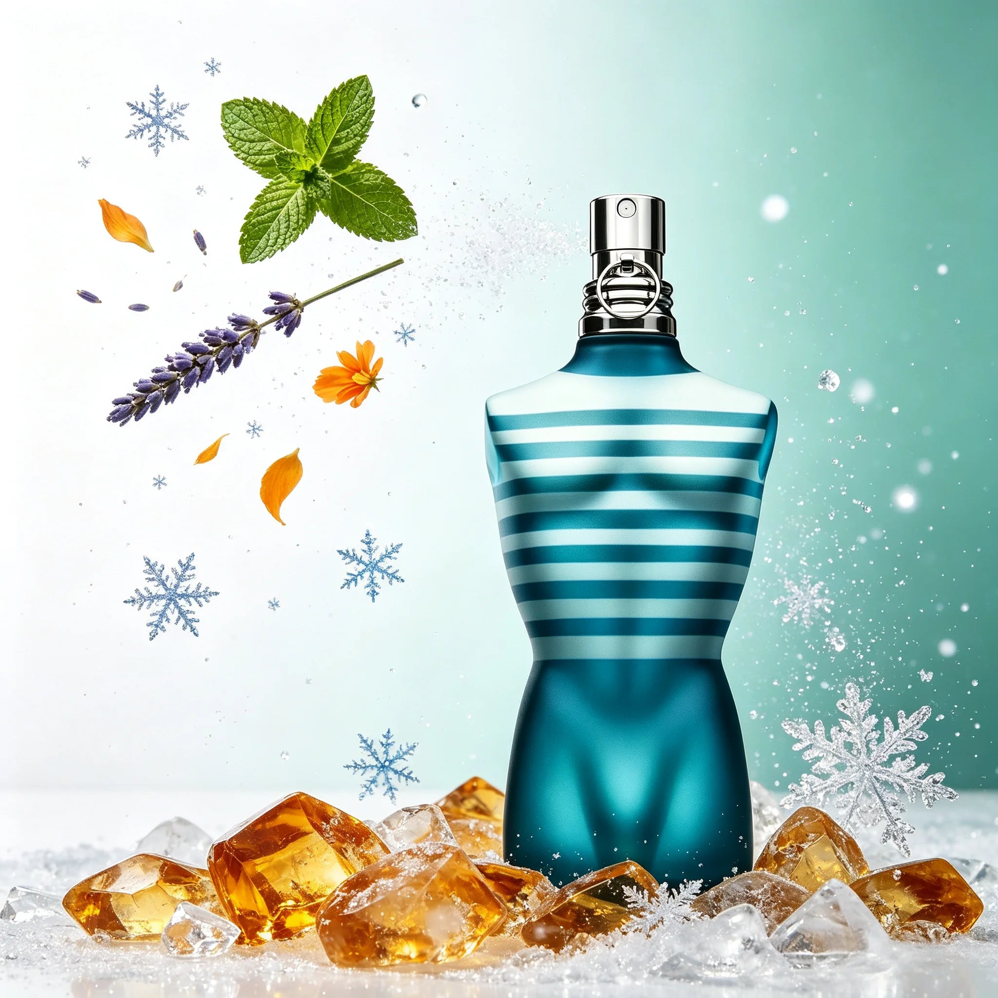 Jean Paul Gaultier Le Male Eau De Toilette - Long Lasting Amber Aromatic Cologne for Men with Fresh Mint, Lavender & Sensual Vanilla - Luxury Men's Cologne Spray