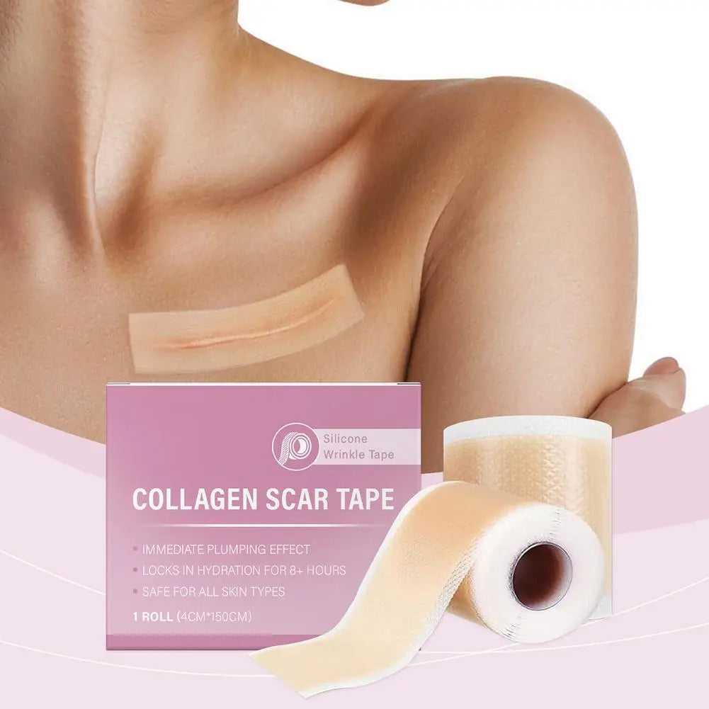 Hot Sale 1 Roll Silicone Scar Sheet Effective Scar Waterproof Breathable Painless Scar Repair Tape Roll Beauty Sticker 2025 New