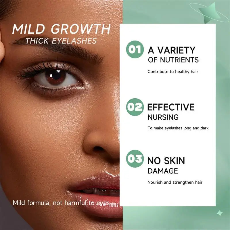 Fast Eyelash Growth Serum 7 Days Natural Eyelash Enhancer Longer Fuller Thicker Curling Lash Treatment Eye Care Products Makeup