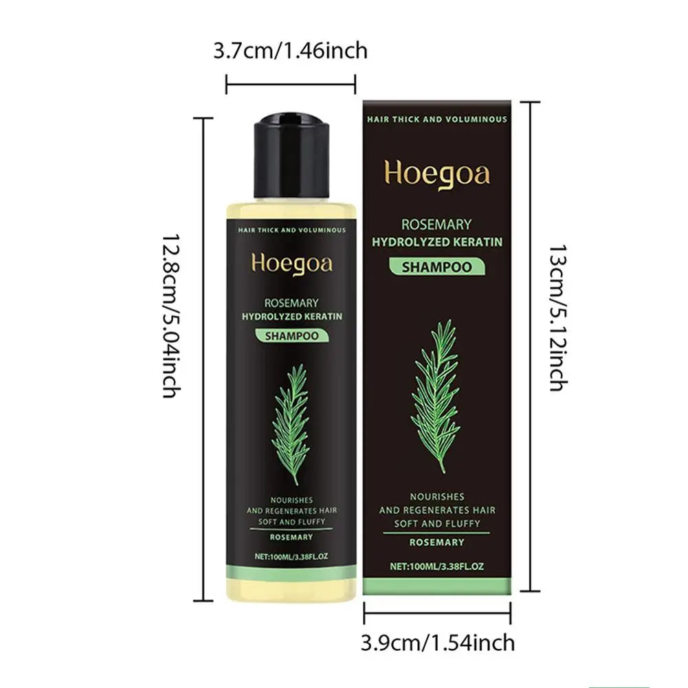 Natural Rosemary Hair Shampoo 100ML Reduce Hair Loss Clean Dandruff Nourish Moisturize Scalp Hair Care Product