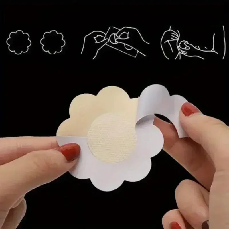 2-100PCS Nipple Cover Stickers Women Breast Lift Tape Pasties Invisible Self-Adhesive Disposable Bra Padding Chest Paste Patch