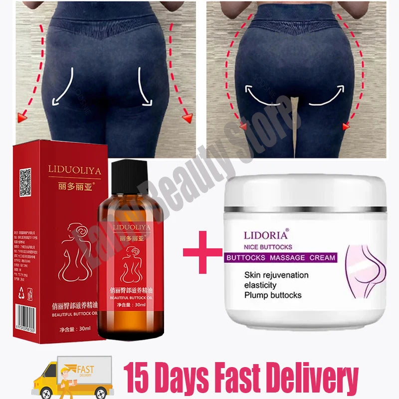 Big Ass Butt Enhancer Essential Oil Effective Hip Buttock Enlargement Body Massage Product Hip Lift Up Butt Beauty Oil Body Care