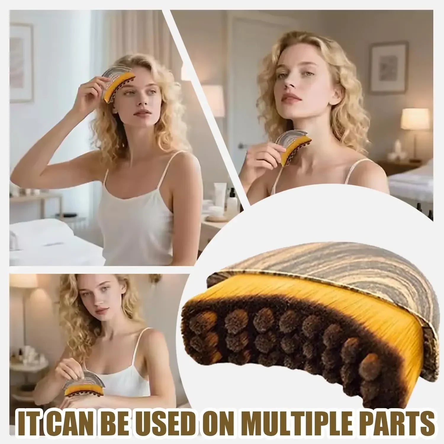 Portable Face Neck Massage Brush Facial Contour Sculpting Tool Skin Relax Massage Accessory For Daily Facial Care