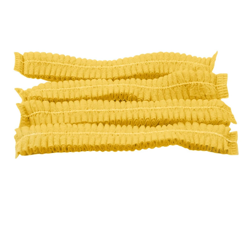 100pcs/Pack Disposable Hair Head Covers Net Bouffant Dustproof Anti Dust Caps Breathable Shower Bathing Hats Kitchen