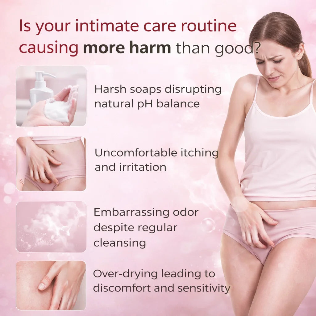 PH Balanced Probiotic Wash Odor Control, PH Balance, Dryness & Support for Intimate Areas Probiotics & Lactic Acid, 100ml