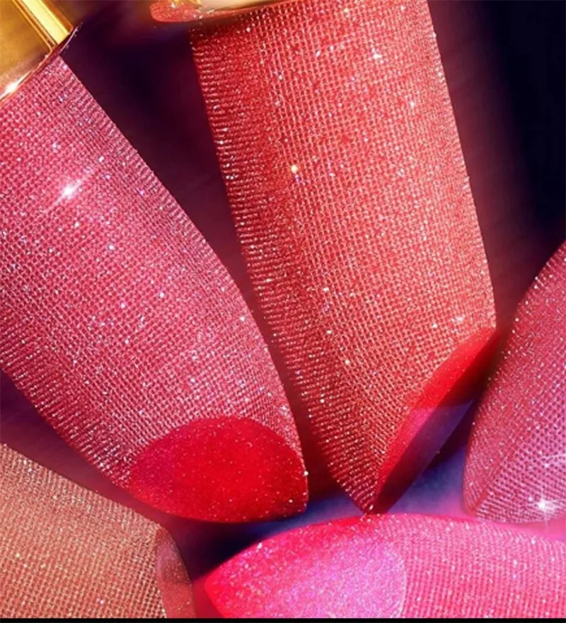 8 Colors Diamond Shimmer Lipstick Purple Metallic Glitter Pearlescent Lip Tint Long Lasting Waterproof Lipstick Makeup Cosmetics