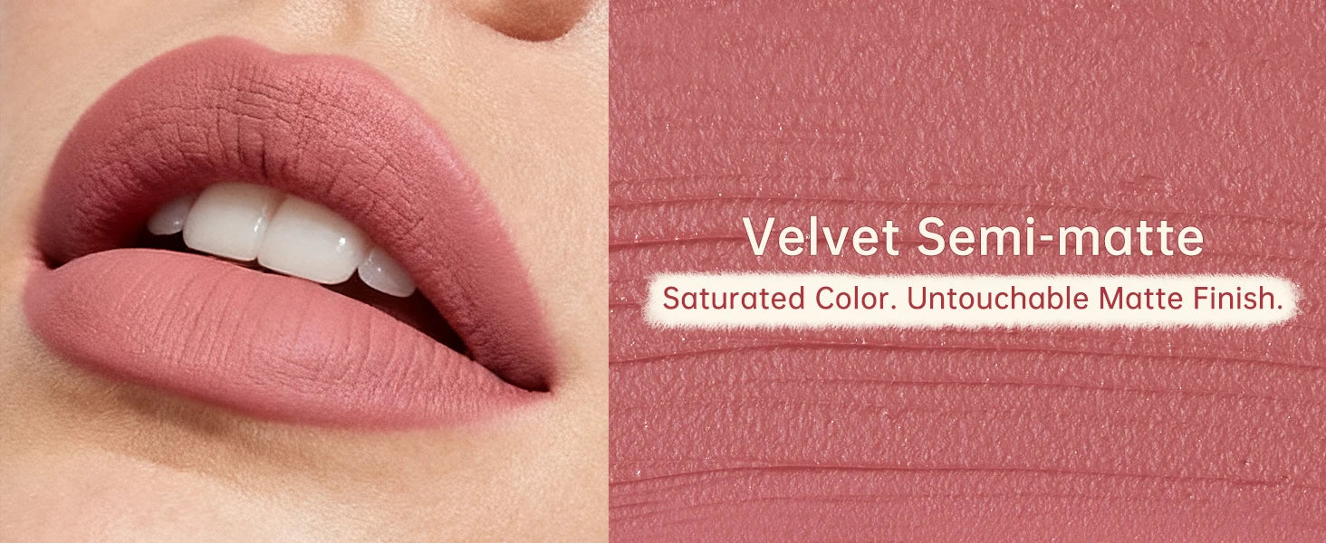 CATKIN Makeup Velvet Matte Lipstick, Hydrating Satin Long Lasting Lipstick with Smooth and Creamy Texture