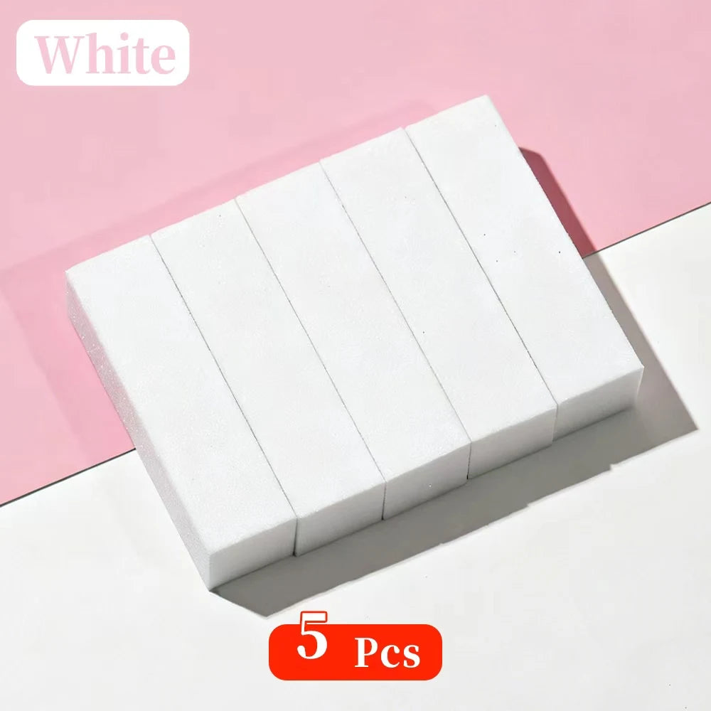 1/10Pcs Nail File Nail Art Buffer Grinder Buffing Block For Pedicure Tips Manicure Care Sponge Buffer Gel Polish Tools