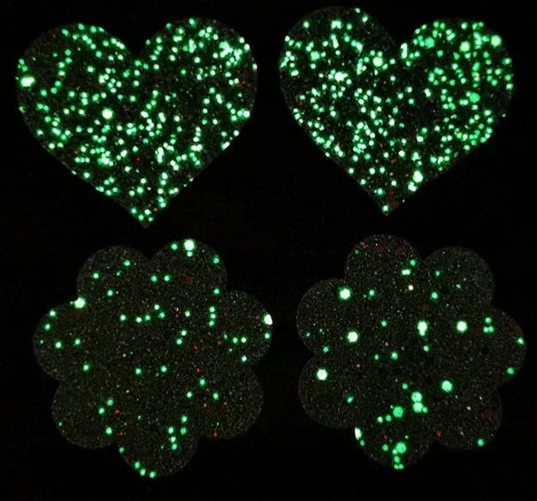 Sexy Nipple Pasties Invisible Disposable Breast Patch Clover Luminous Glitter Breast Lift Tape Chest Stickers Bara Nipple Covers