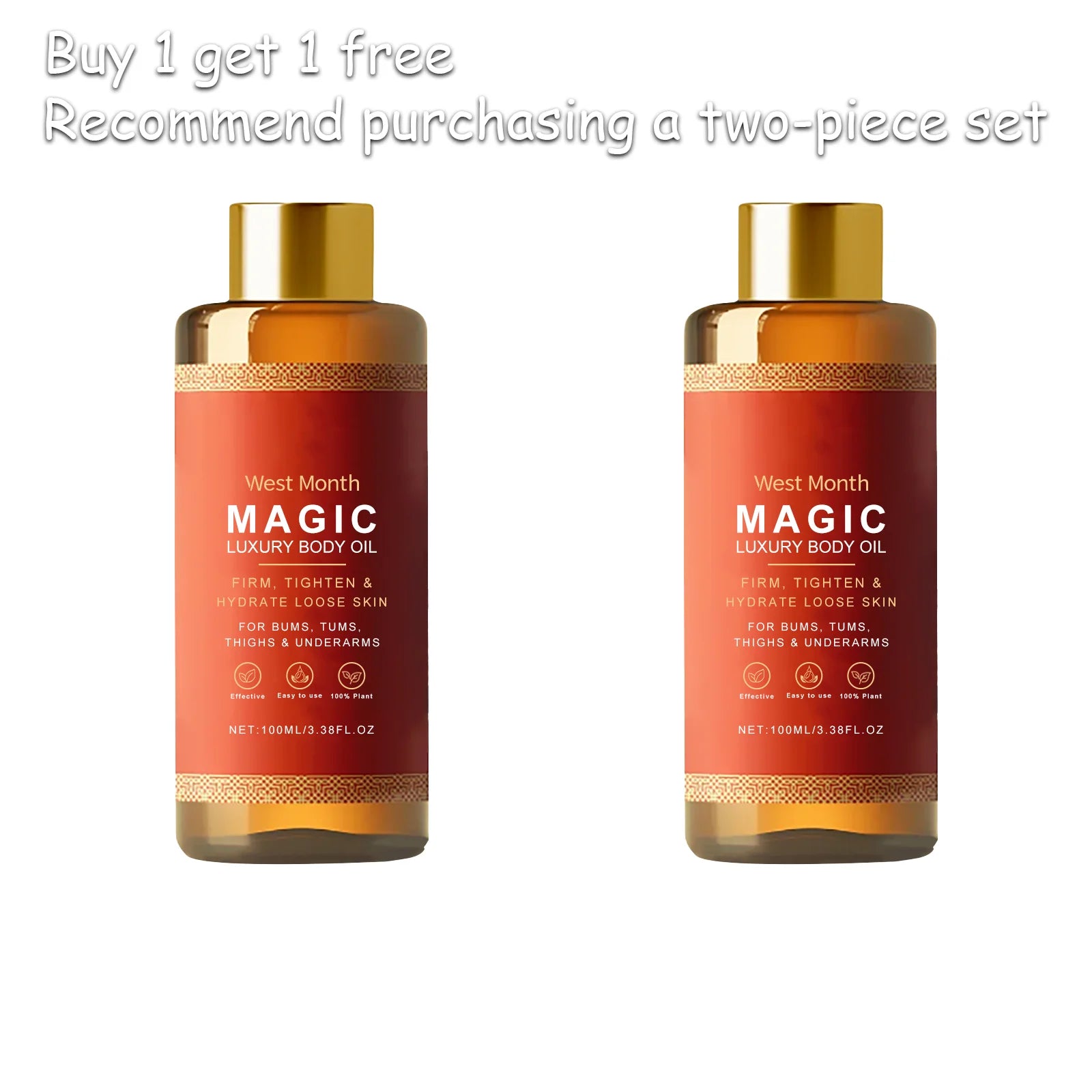 West&Month Daily Hydration Body Moisturizing Oil Firming Radiance-Boosting Moisturizer for Body Massage